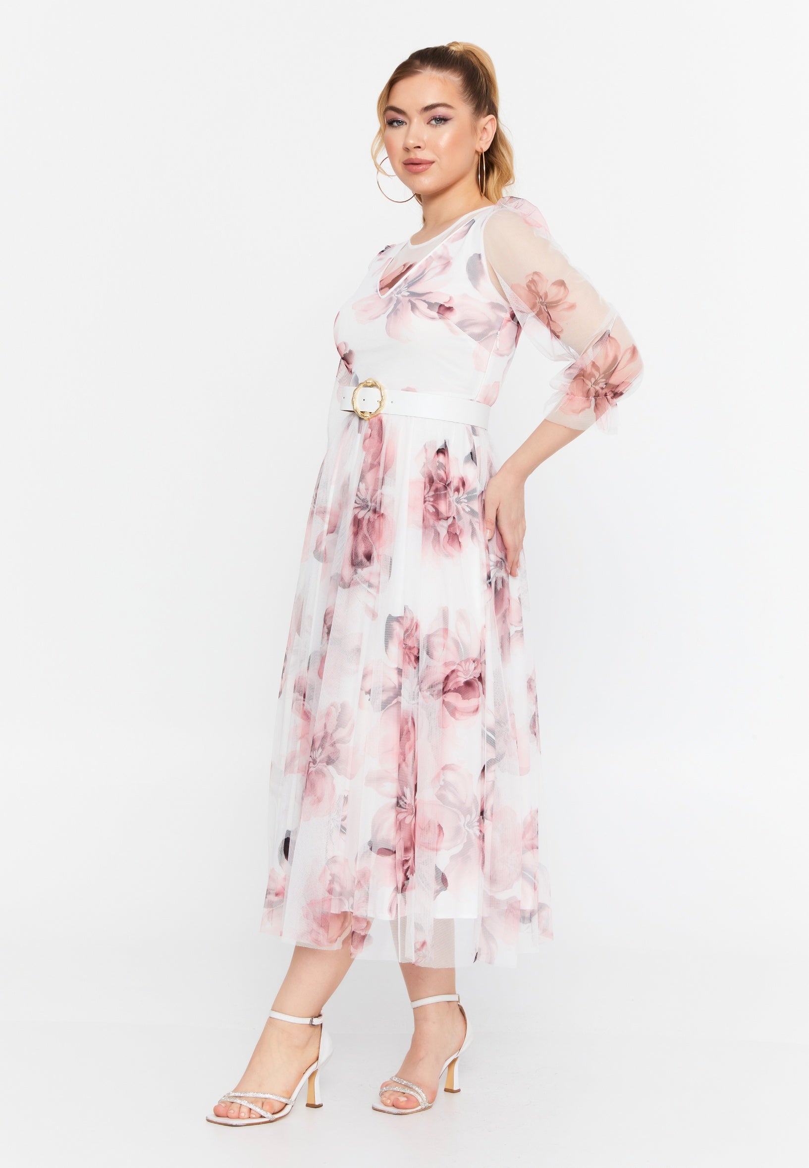 Mid-Length Midi Tulle Column Regular Casual Dress rct4732 - Casual Dress - Istanbul Fashion Center