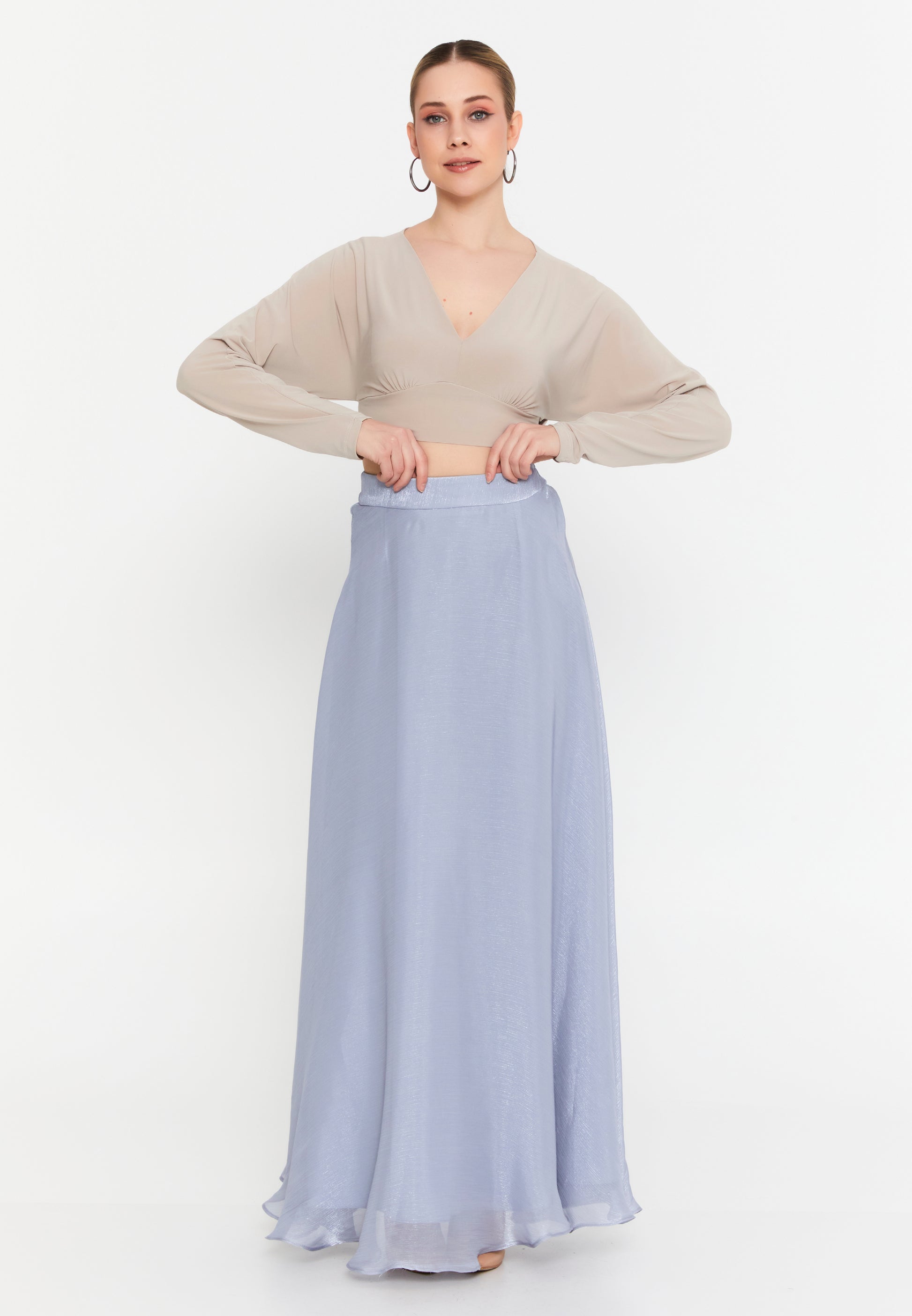 Maxi Solid Color Regular Skirt dwn65162 - Skirt - Istanbul Fashion Center