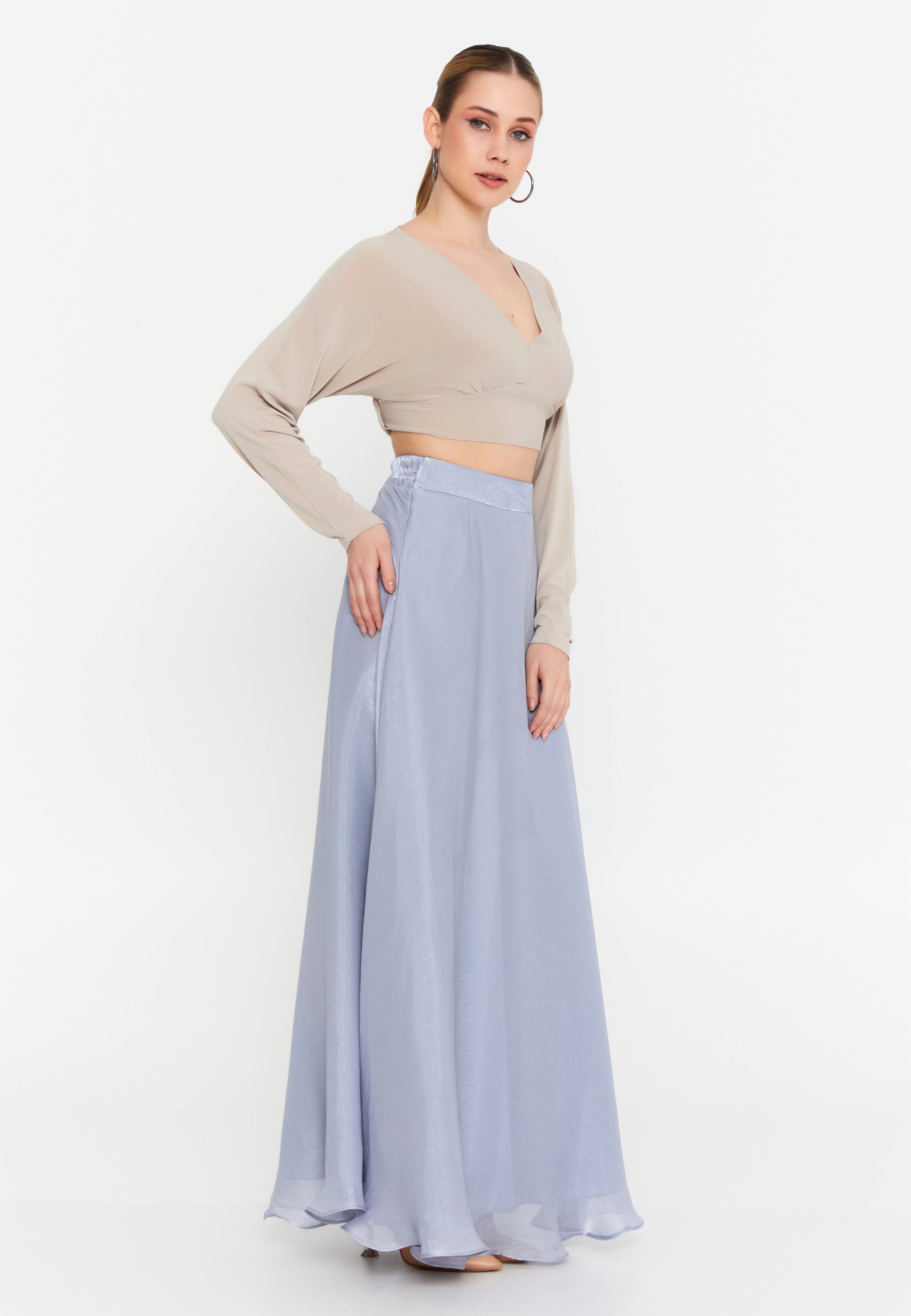 Maxi Solid Color Regular Skirt dwn65162 - Skirt - Istanbul Fashion Center