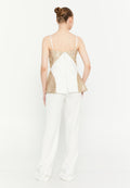 Sleeveless Viscose Regular Fit Regular Evening Jumpsuit gyg25y7504 - Evening Jumpsuit - Istanbul Fashion Center