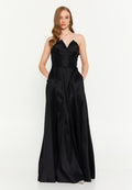 Strapless Maxi Polyester Column Regular Wedding Guest Dress ale2347 - Wedding Guest Dress - Istanbul Fashion Center