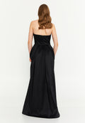Strapless Maxi Polyester Column Regular Wedding Guest Dress ale2347 - Wedding Guest Dress - Istanbul Fashion Center