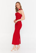 Sleeveless Maxi Viscose Column Regular Evening Dress ale2380 - Evening Dress - Istanbul Fashion Center