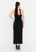 Sleeveless Maxi Viscose Column Regular Evening Dress ale2380 - Evening Dress - Istanbul Fashion Center
