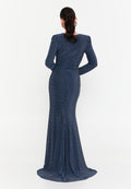 Long Sleeve Maxi Lycra Mermaid Regular Evening Dress ely2005 - Evening Dress - Istanbul Fashion Center