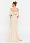 Off Shoulder Maxi Viscose Mermaid Regular Wedding Guest Dress hot5135 - Wedding Guest Dress - Istanbul Fashion Center