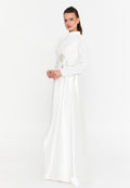 Long Sleeve Maxi Viscose Column Regular Wedding Guest Dress fvl7109 - Wedding Guest Dress - Istanbul Fashion Center