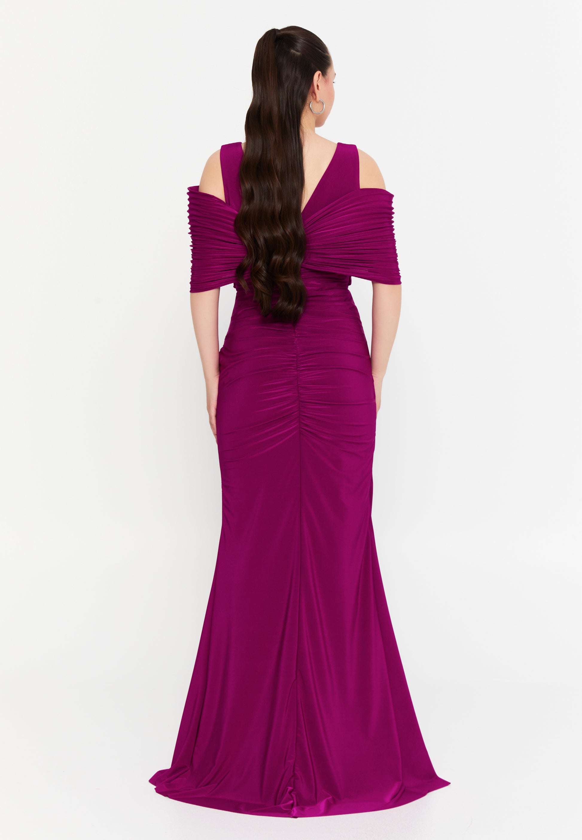 Sleeveless Maxi Lycra Mermaid Regular Wedding Guest Dress swr5629 - Wedding Guest Dress - Istanbul Fashion Center