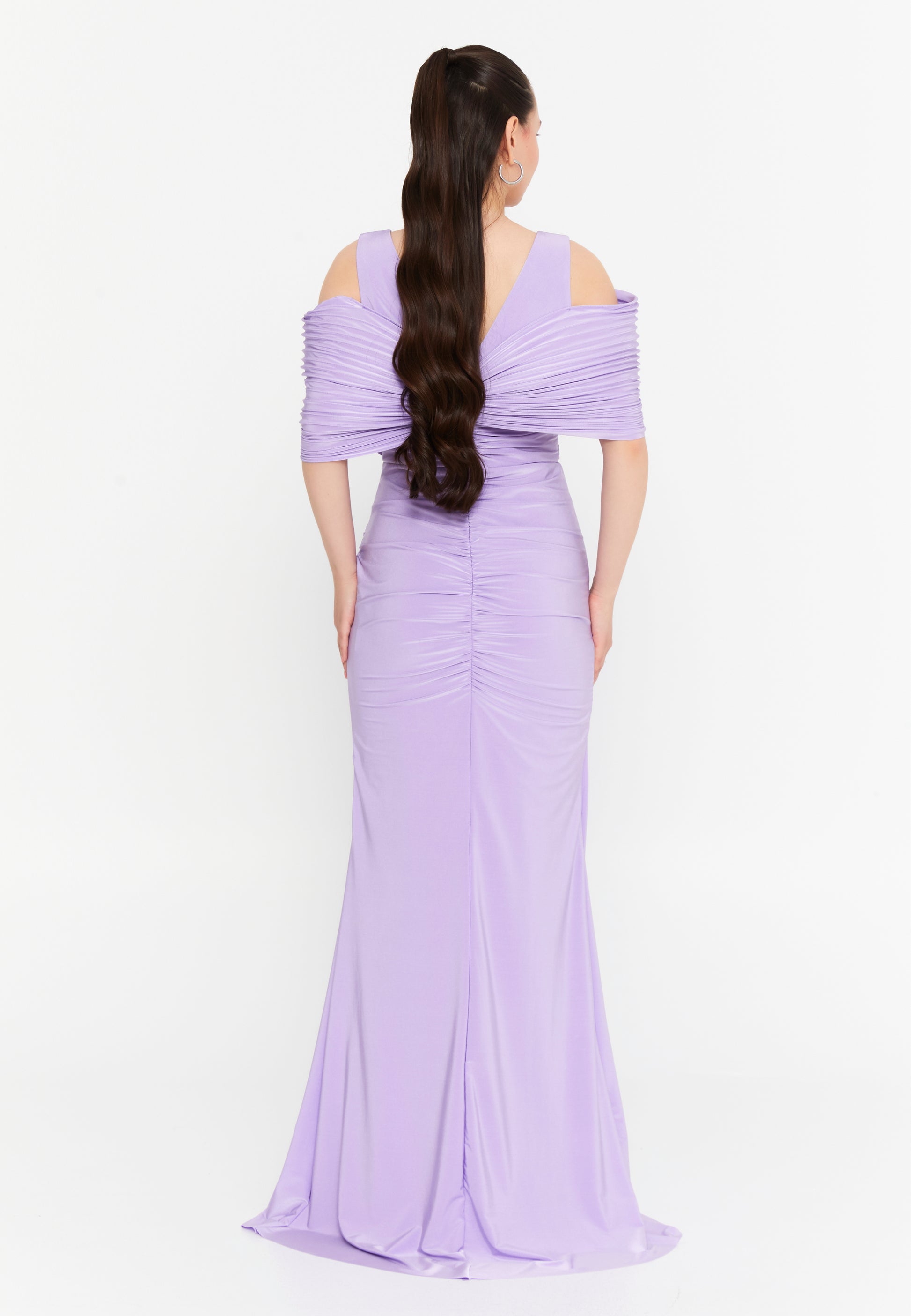 Sleeveless Maxi Lycra Mermaid Regular Wedding Guest Dress swr5629 - Wedding Guest Dress - Istanbul Fashion Center