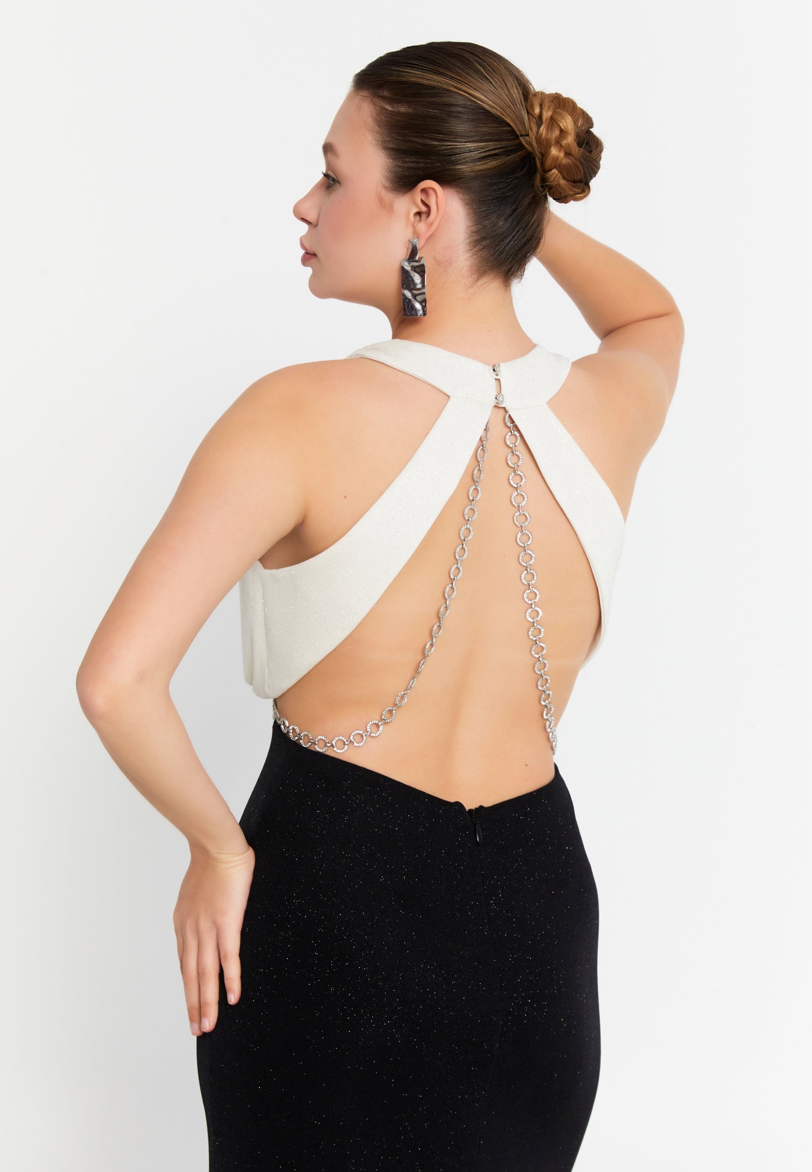 Sleeveless Maxi Lycra Mermaid Regular Wedding Guest Dress srf8323 - Wedding Guest Dress - Istanbul Fashion Center