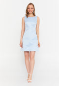 Sleeveless Mini Viscose Column Regular Cocktail Dress ale2389 - Cocktail Dress - Istanbul Fashion Center