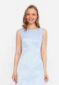 Sleeveless Mini Viscose Column Regular Cocktail Dress ale2389 - Cocktail Dress - Istanbul Fashion Center