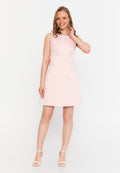 Sleeveless Mini Viscose Column Regular Cocktail Dress ale2389 - Cocktail Dress - Istanbul Fashion Center