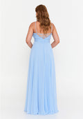 Sleeveless Maxi Chiffon Column Regular Evening Dress drd7076 - Evening Dress - Istanbul Fashion Center