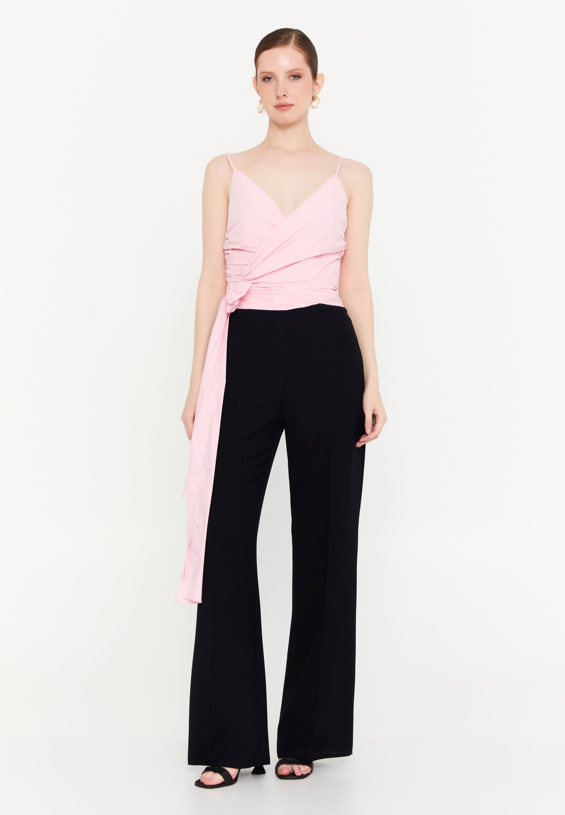 Sleeveless Viscose Regular Fit Regular Evening Jumpsuit exp72457 - Evening Jumpsuit - Istanbul Fashion Center