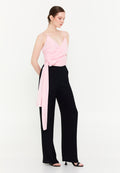 Sleeveless Viscose Regular Fit Regular Evening Jumpsuit exp72457 - Evening Jumpsuit - Istanbul Fashion Center