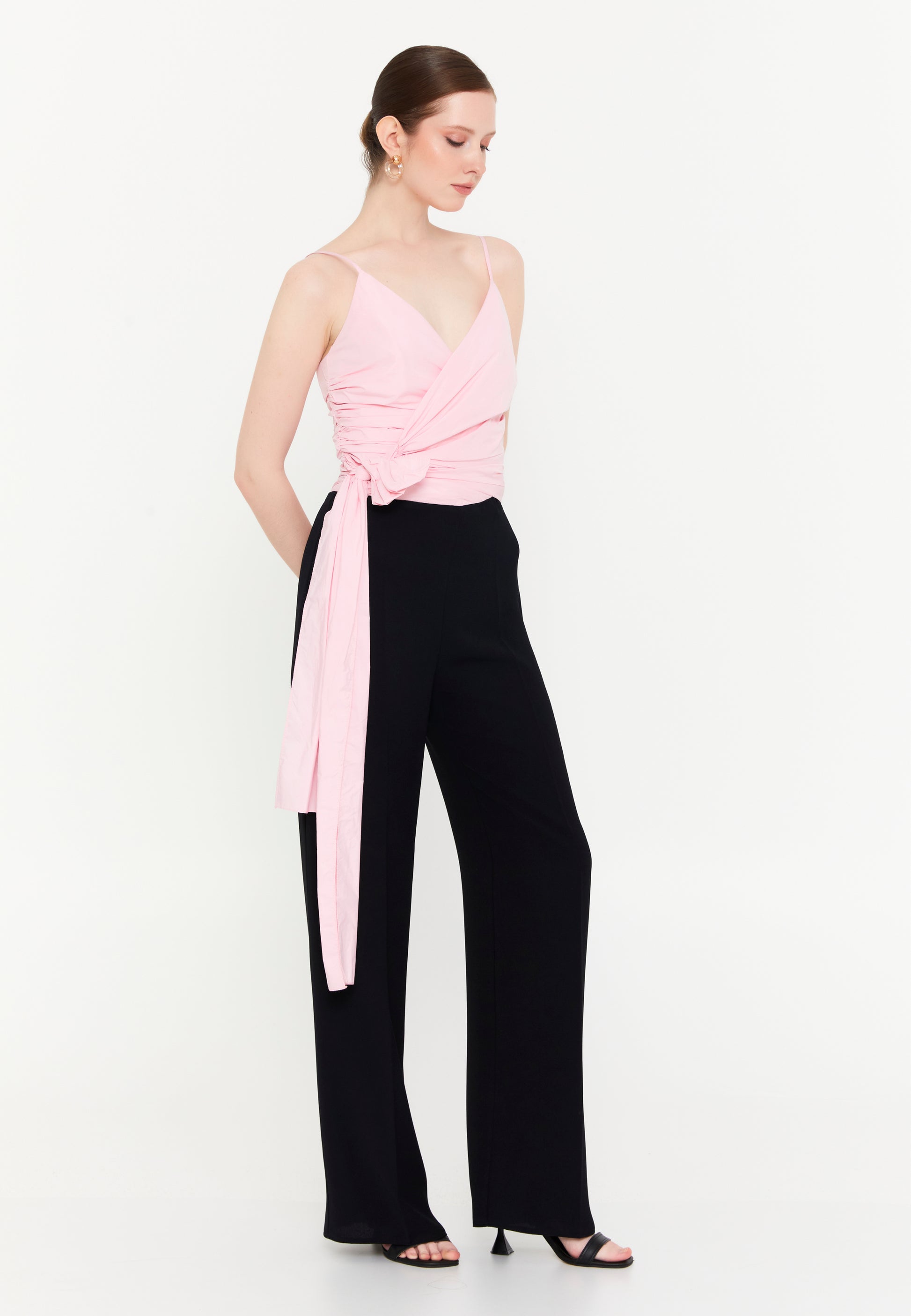 Sleeveless Viscose Regular Fit Regular Evening Jumpsuit exp72457 - Evening Jumpsuit - Istanbul Fashion Center