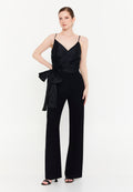 Sleeveless Viscose Regular Fit Regular Evening Jumpsuit exp72457 - Evening Jumpsuit - Istanbul Fashion Center