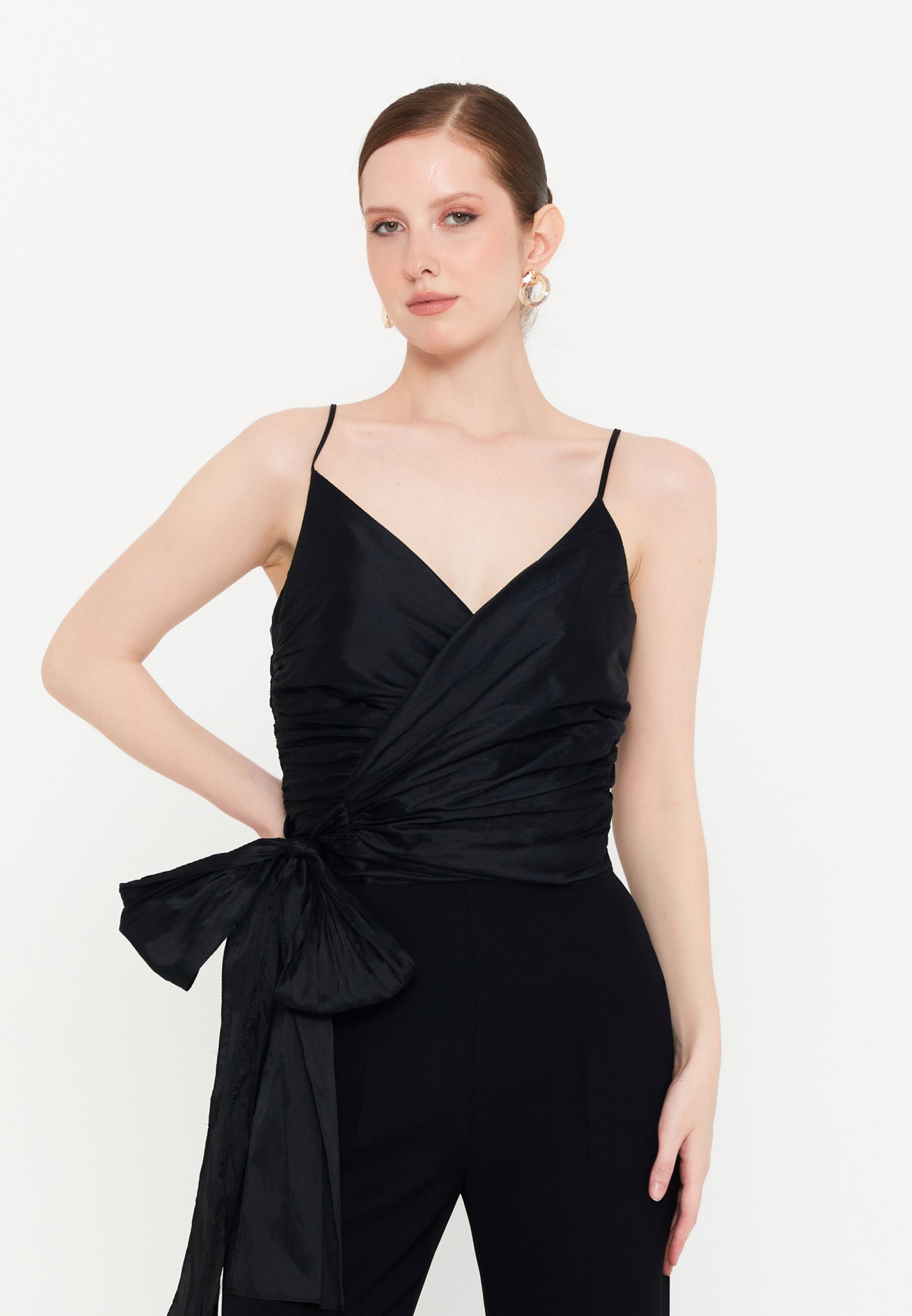 Sleeveless Viscose Regular Fit Regular Evening Jumpsuit exp72457 - Evening Jumpsuit - Istanbul Fashion Center