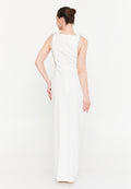 Sleeveless Maxi Viscose Column Regular Wedding Guest Dress ren6341 - Wedding Guest Dress - Istanbul Fashion Center