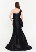 One Shoulder Maxi Polyester Fit & Flare Regular Wedding Guest Dress shwsw0322 - Wedding Guest Dress - Istanbul Fashion Center