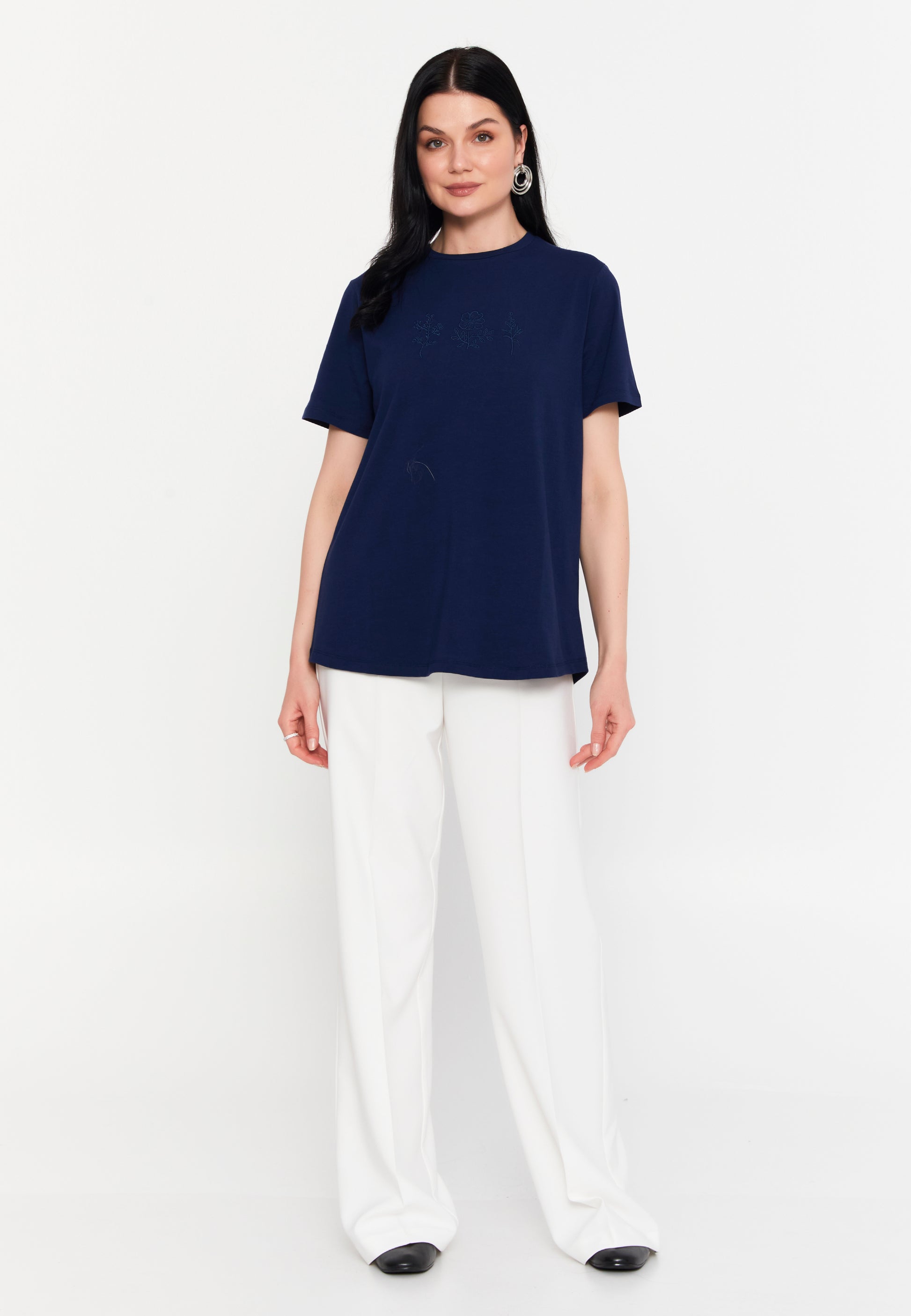 Short Sleeve Printed Regular T-shirt sbl25y10003 - T-shirt - Istanbul Fashion Center