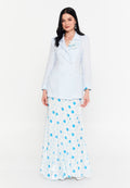 Long Sleeve Linen Geometric Regular Two-Piece Outfit dwn65506 - Two-Piece Outfit - Istanbul Fashion Center